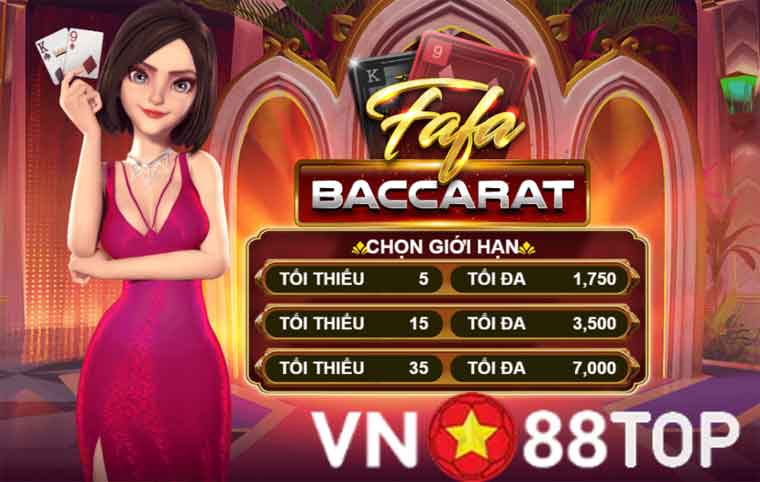 Fafa Baccarat – Phiên bản Baccarat trực tuyến mới tại Vn88